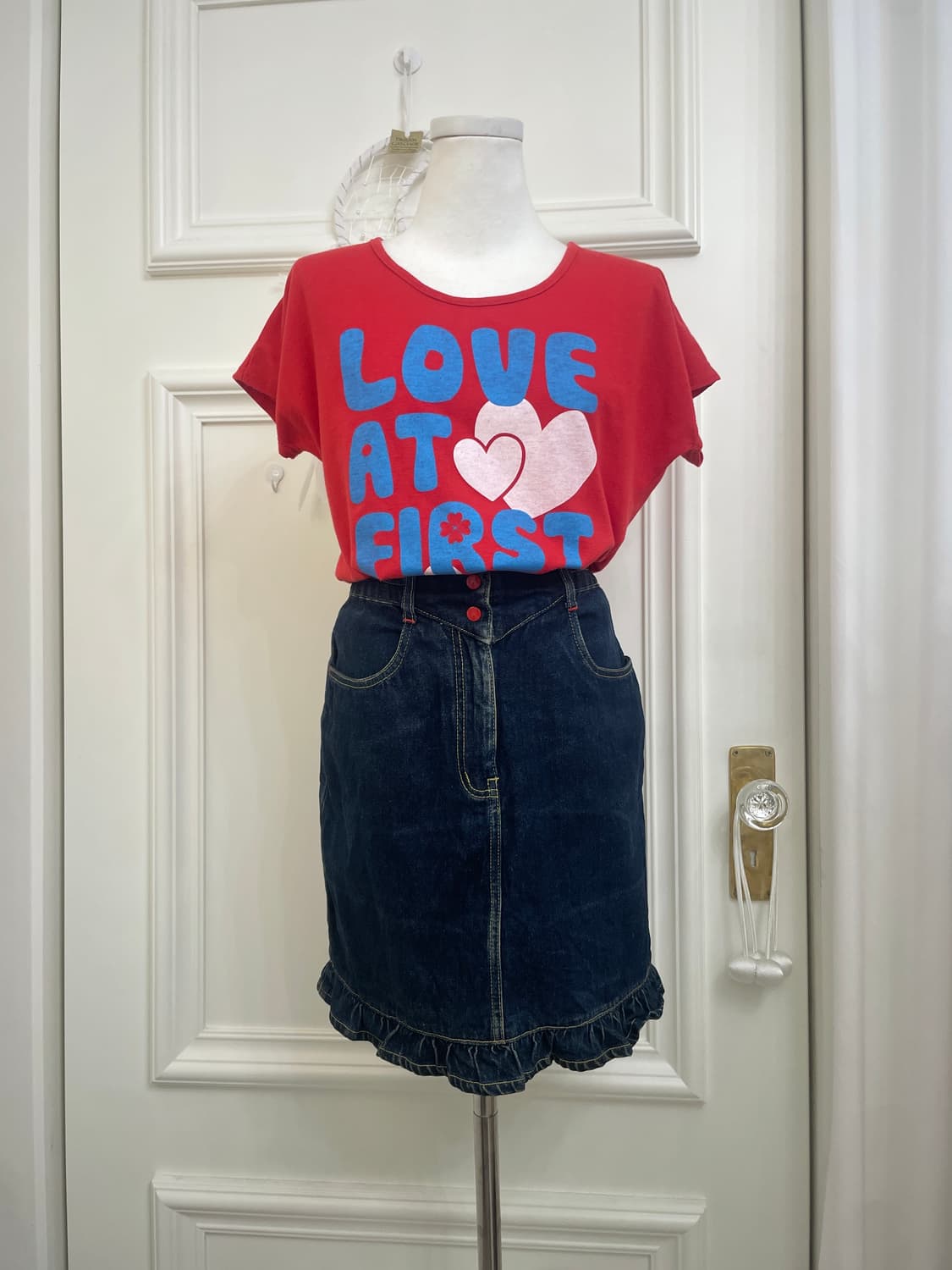 red ballon lettering cute t-shirt 상품이미지4