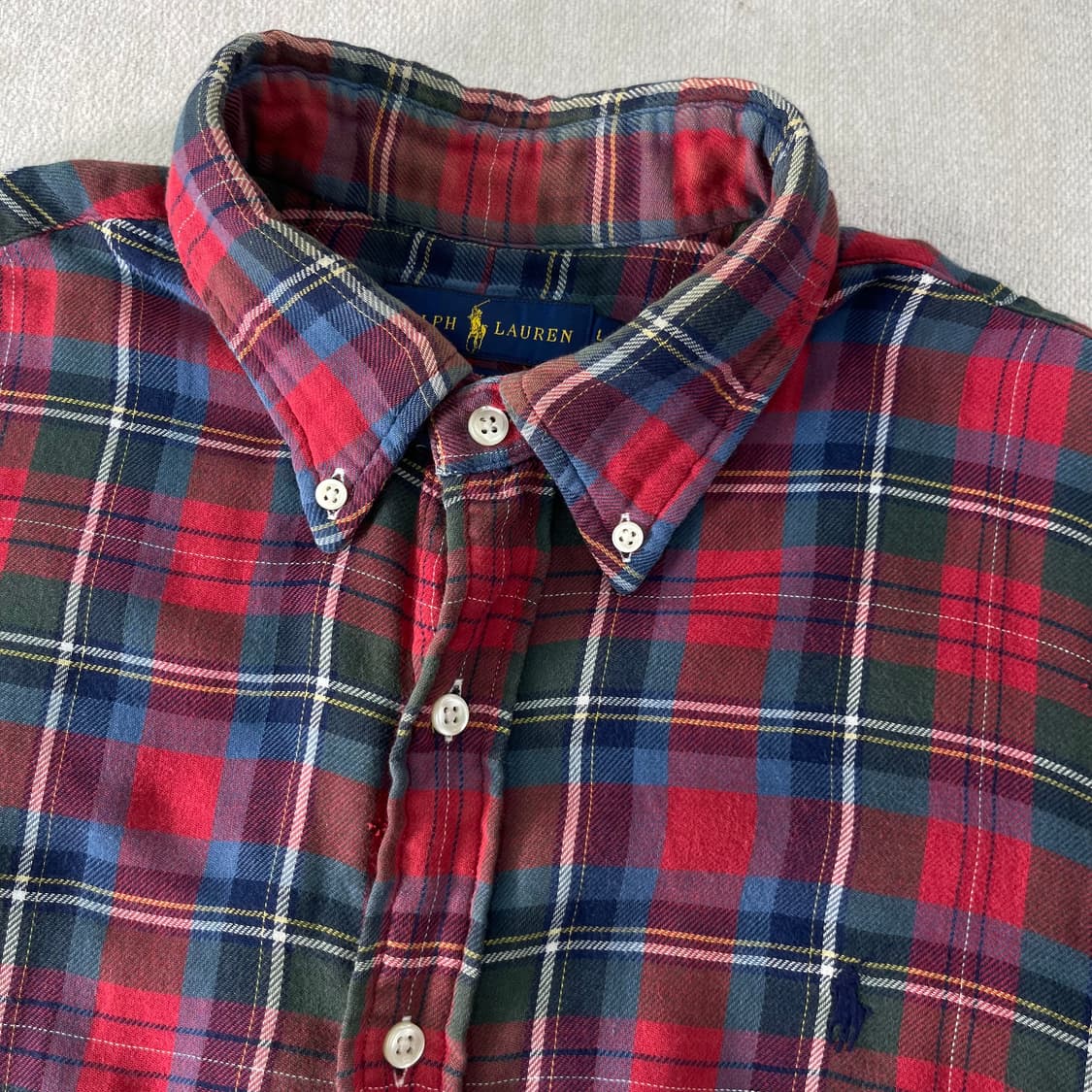 100 폴로랄프로렌 빈티지 체크 코튼셔츠 상품이미지2