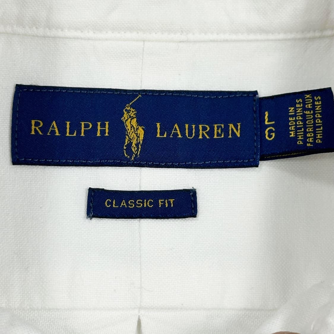 폴로 랄프로렌 포니 클래식 화이트 셔츠 (L) 상품이미지7