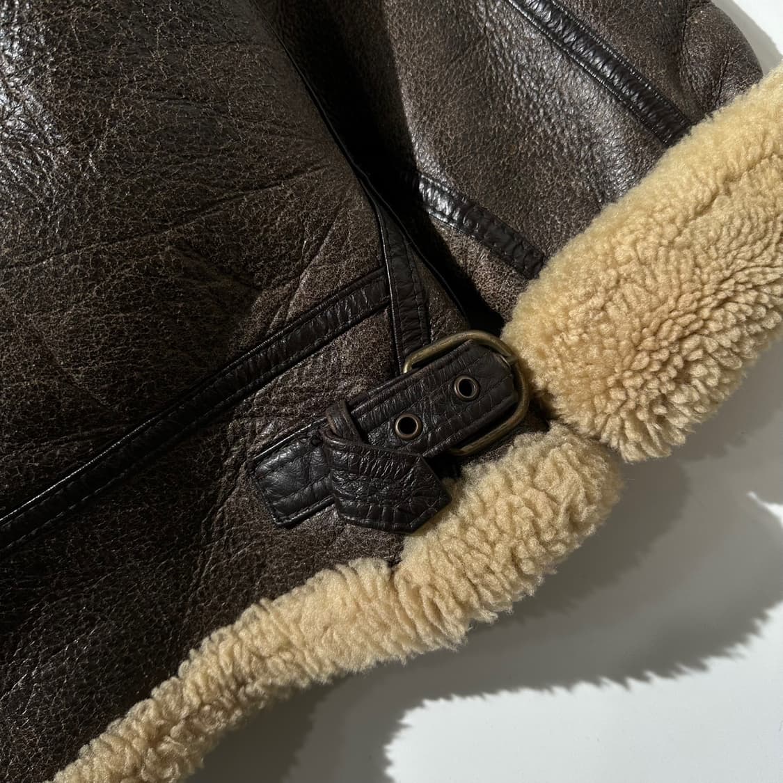 오리지널 B-3 램스킨 시어링 무스탕 봄버 자켓 상품이미지7