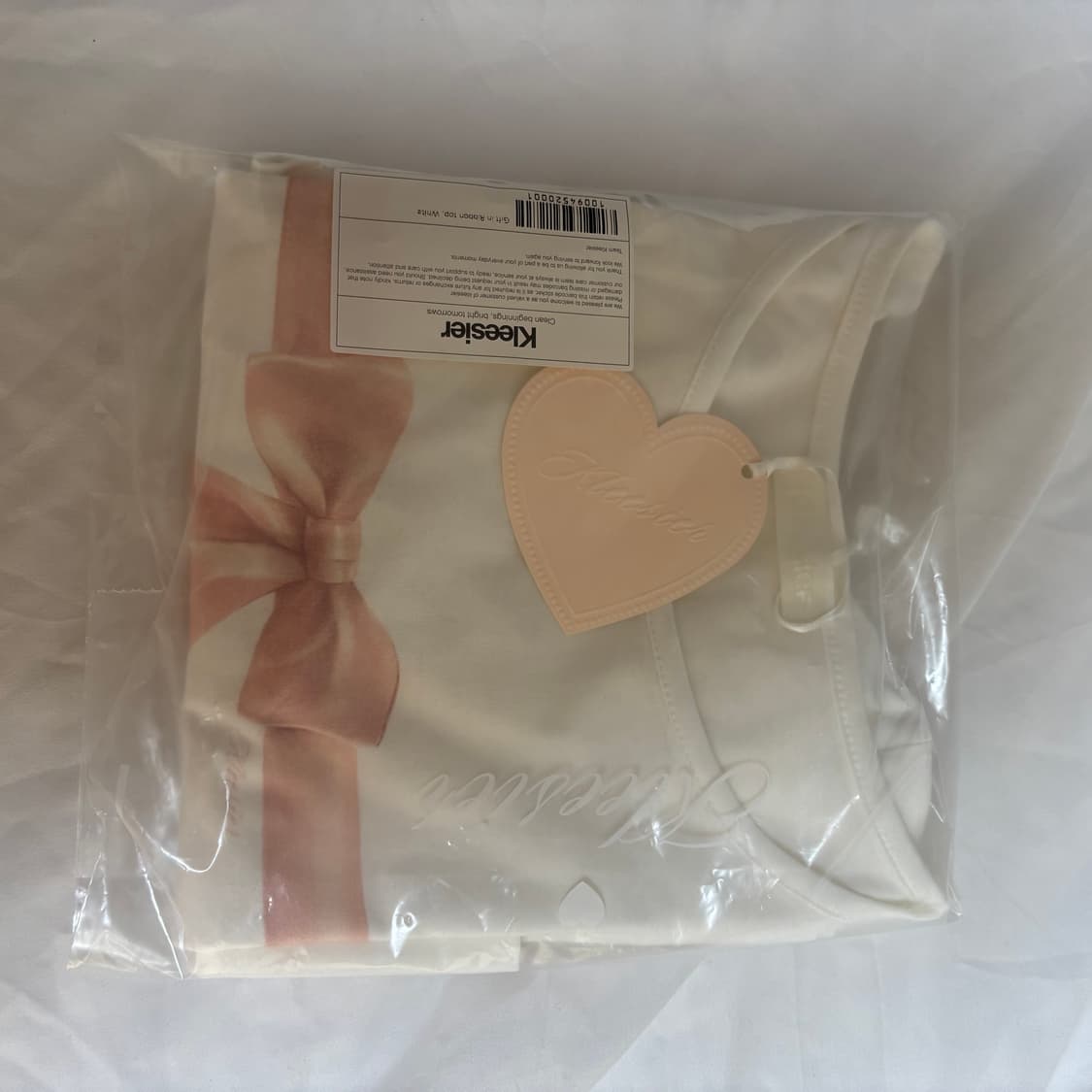 클리시어 리본탑 티셔츠 상품이미지3