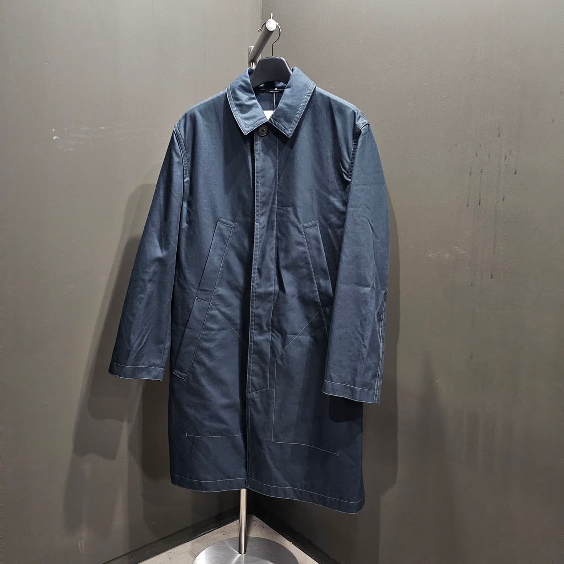 에르메스 헤비트윌 컬렉션 네이비 트렌치코트 상품이미지2