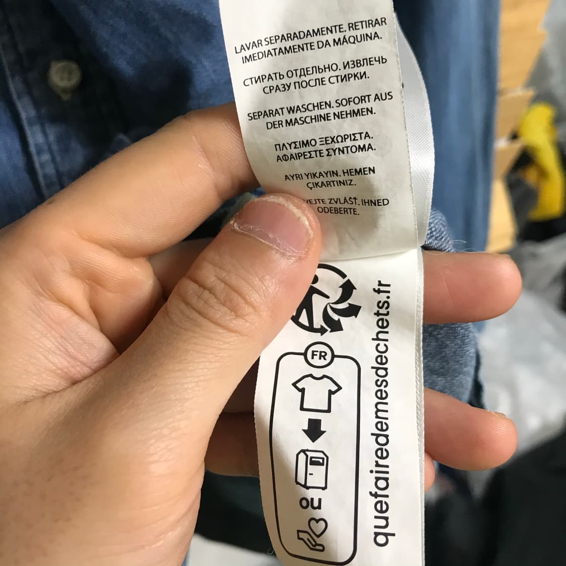 폴로 신형 큐알 데님셔츠 상품이미지8