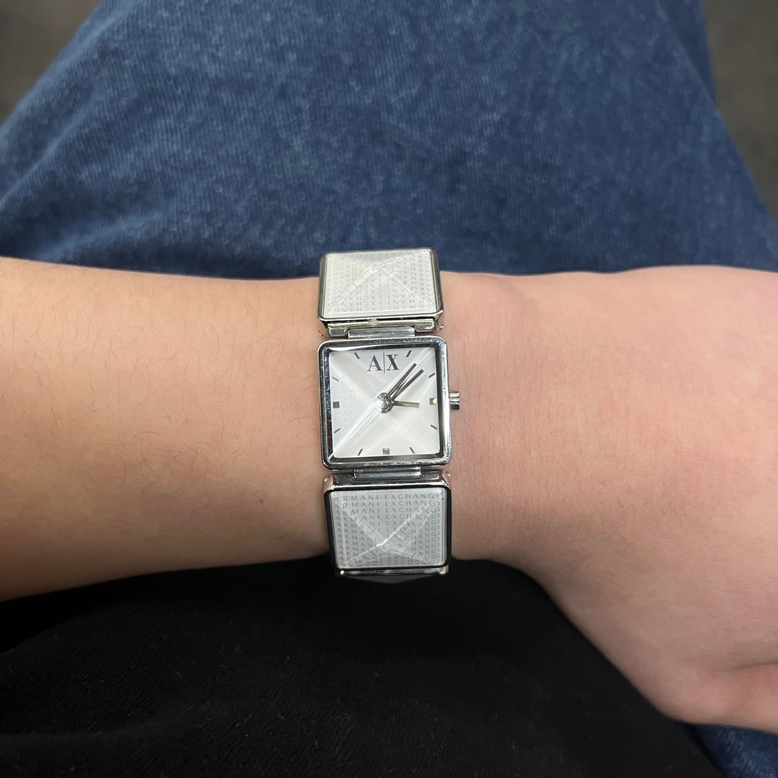 [유일매물] A|X 알마니 익스체인지 메탈 시계 사각 프레임 상품이미지7