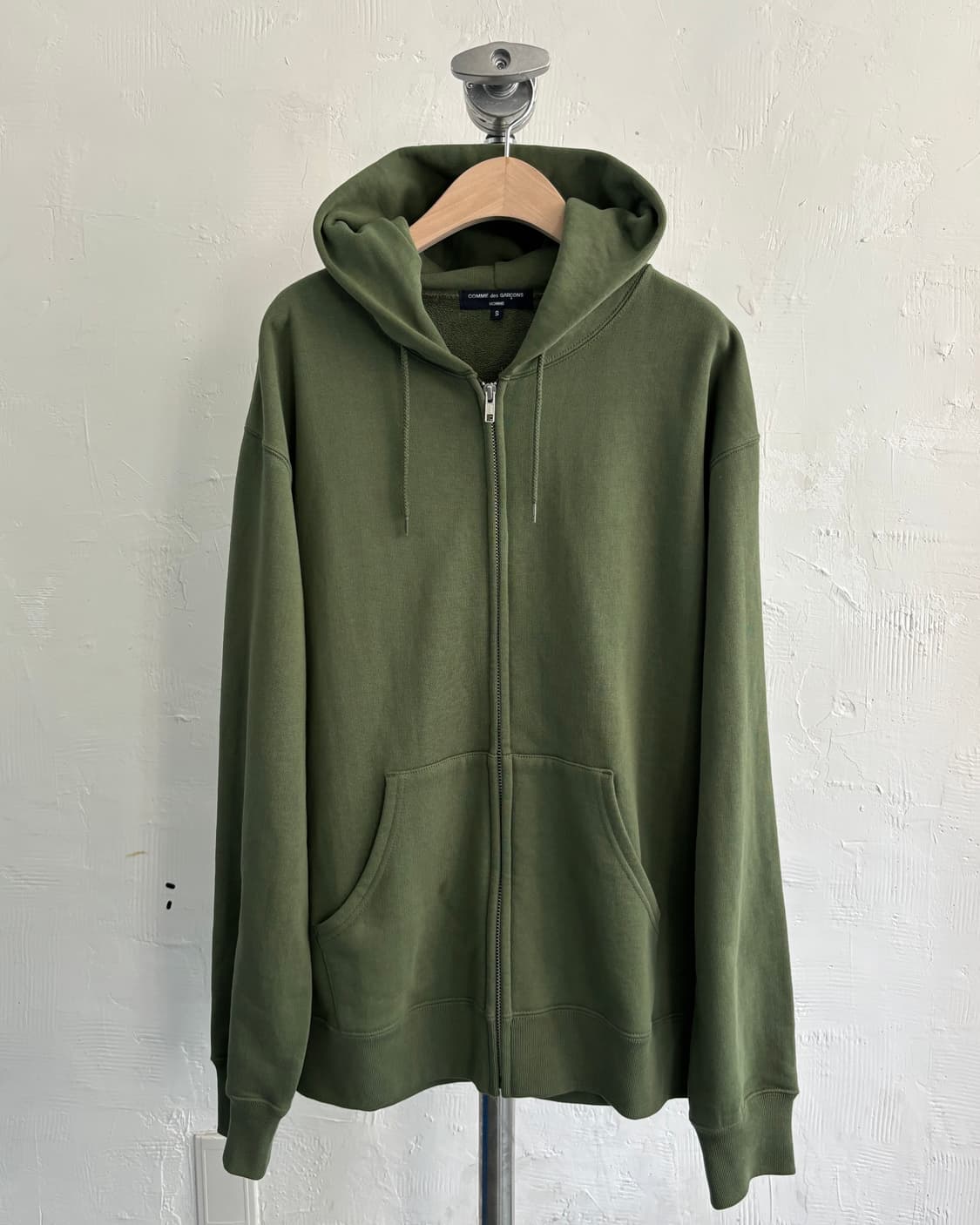 COMMEdesGARCONS 꼼데가르송 옴므 그린 후드집업 상품이미지1
