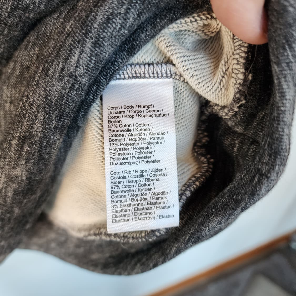 라코스테 반팔 티셔츠 차콜 상품이미지5