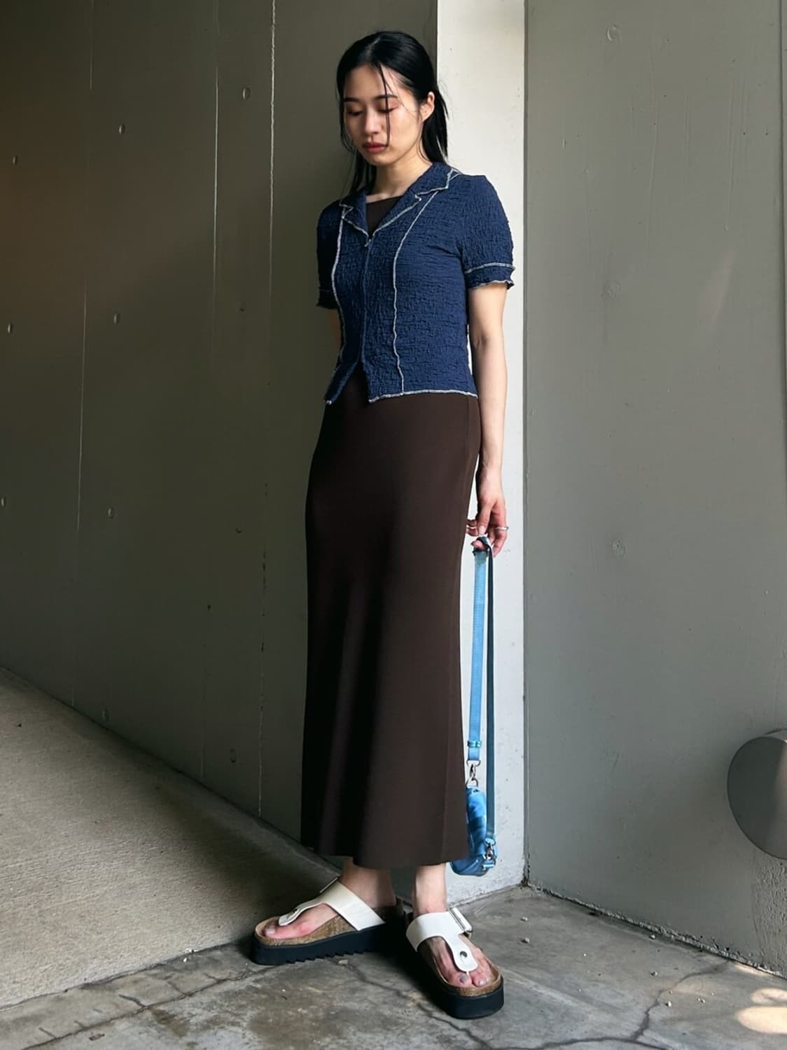 MOUSSY Bicolor Line Zip Blouse 상품이미지3