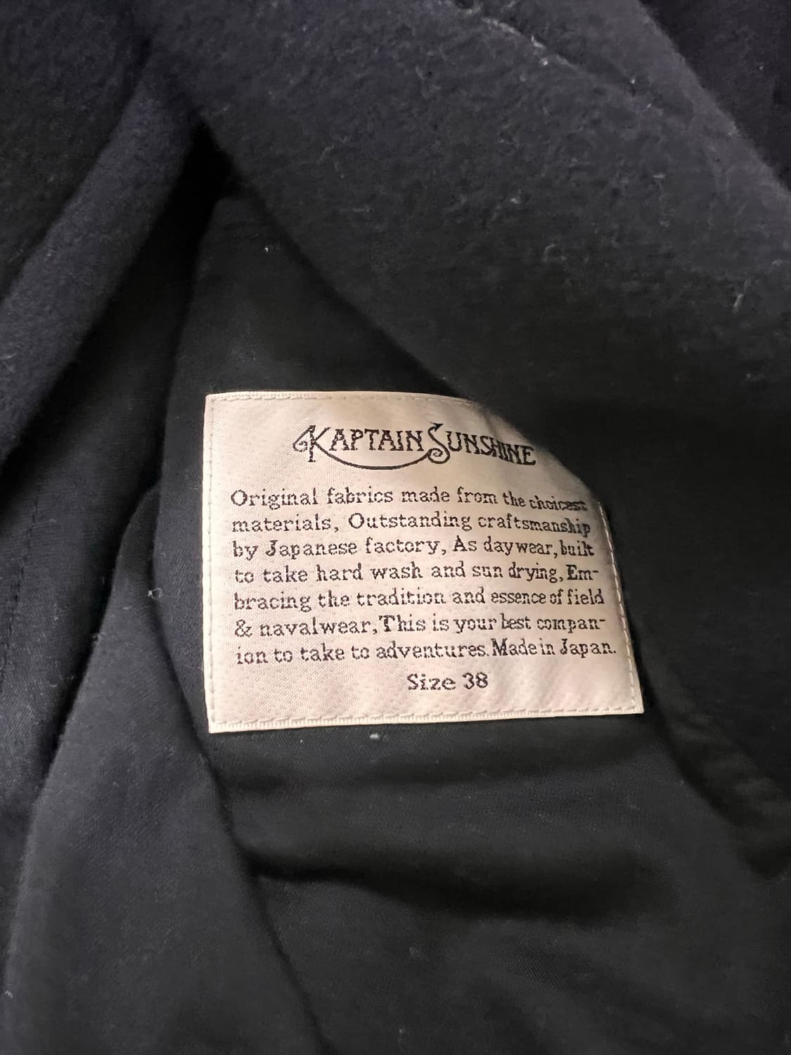 [38] 21FW 캡틴선샤인 트레블러 네이비 상품이미지3