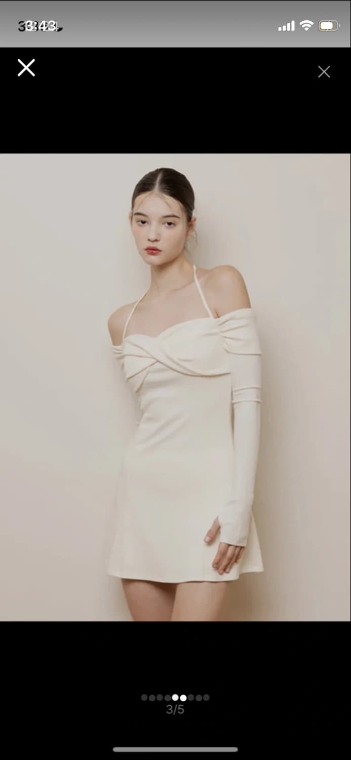 낫유어로즈 Alice dress ivory M 상품이미지2