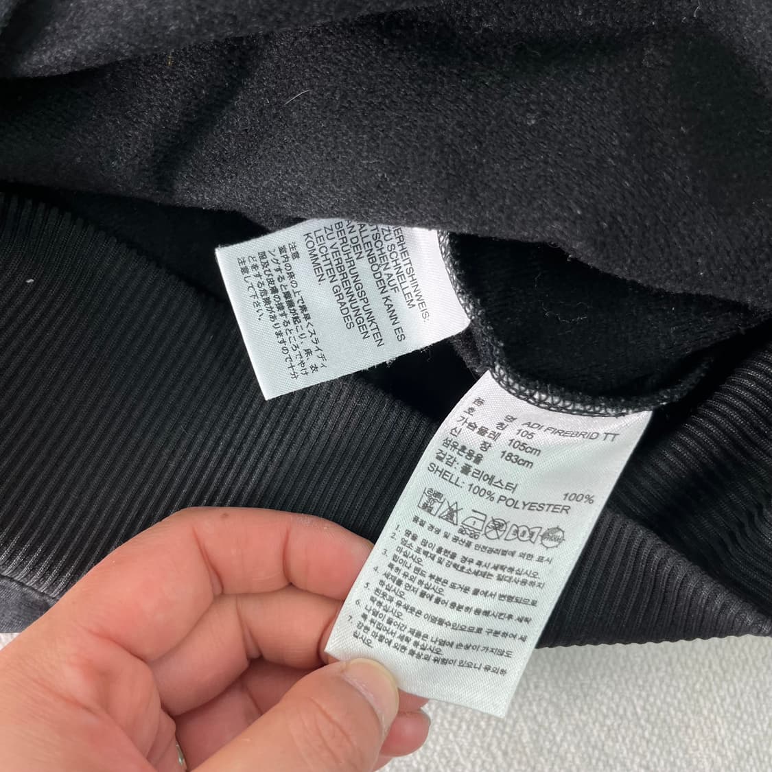 100 아디다스 블랙 파이어버드 트랙탑 져지 상품이미지4