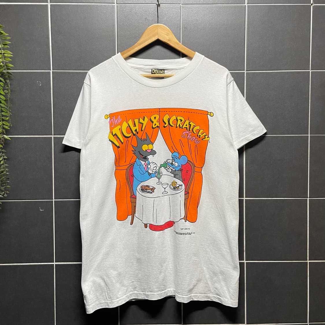 90s 이치 앤 스크레치 심슨 빈티지 반팔 티셔츠 USA 상품이미지1