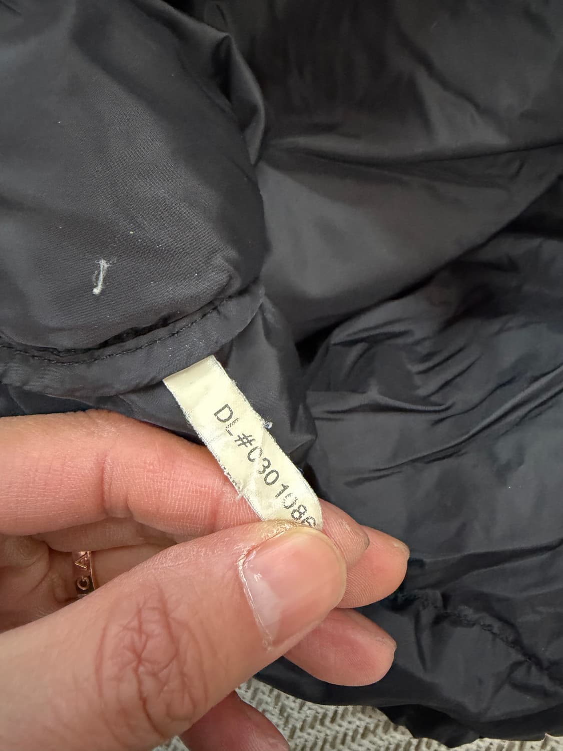 정품) 노스페이스 눕시 블랙 패딩 105 상품이미지8