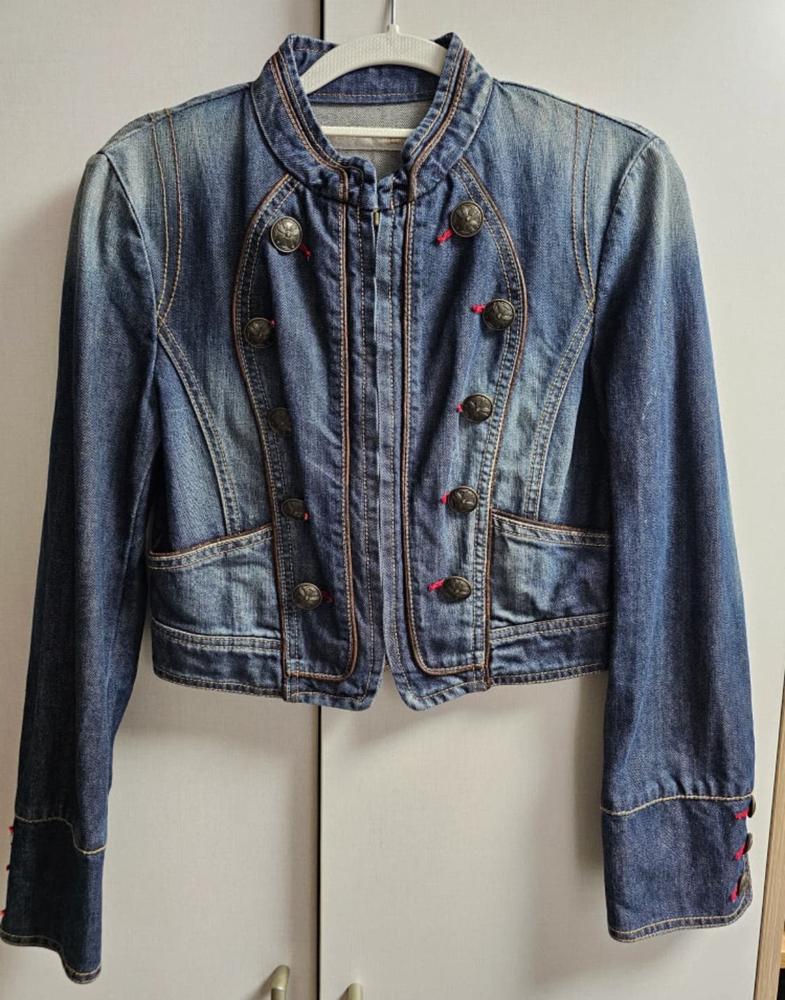 NEWYORK 데님 나폴레옹 밀리터리 자켓   상품이미지2