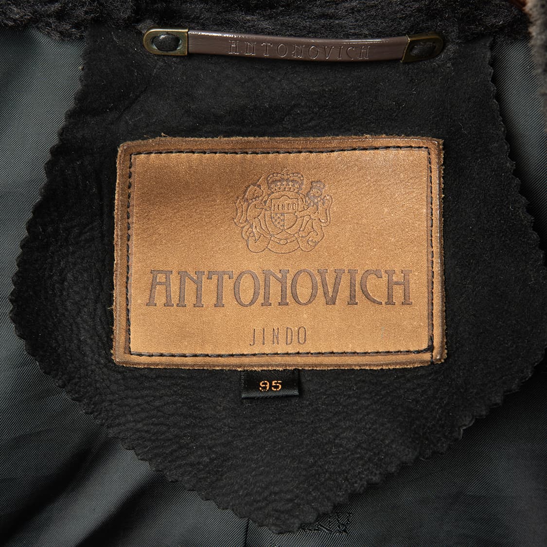 [110] 90s 안토노비치 by 진도모피 양가죽 시어링 베스트 블랙 상품이미지7