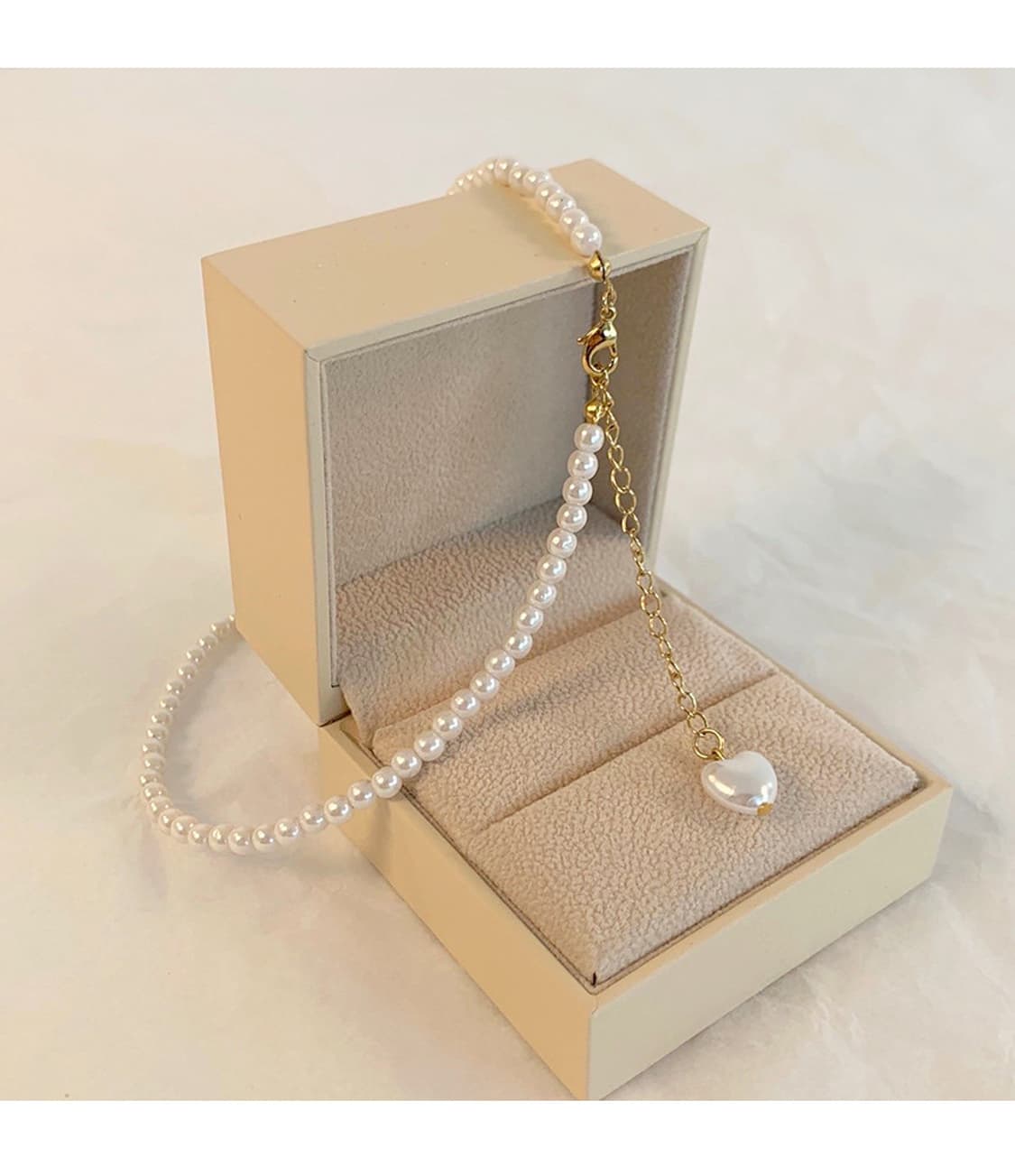 진주 하트 목걸이 상품이미지1