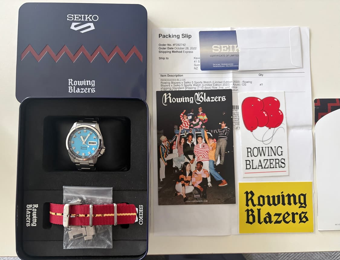 세이코 로잉블레이저 블루 상품이미지1