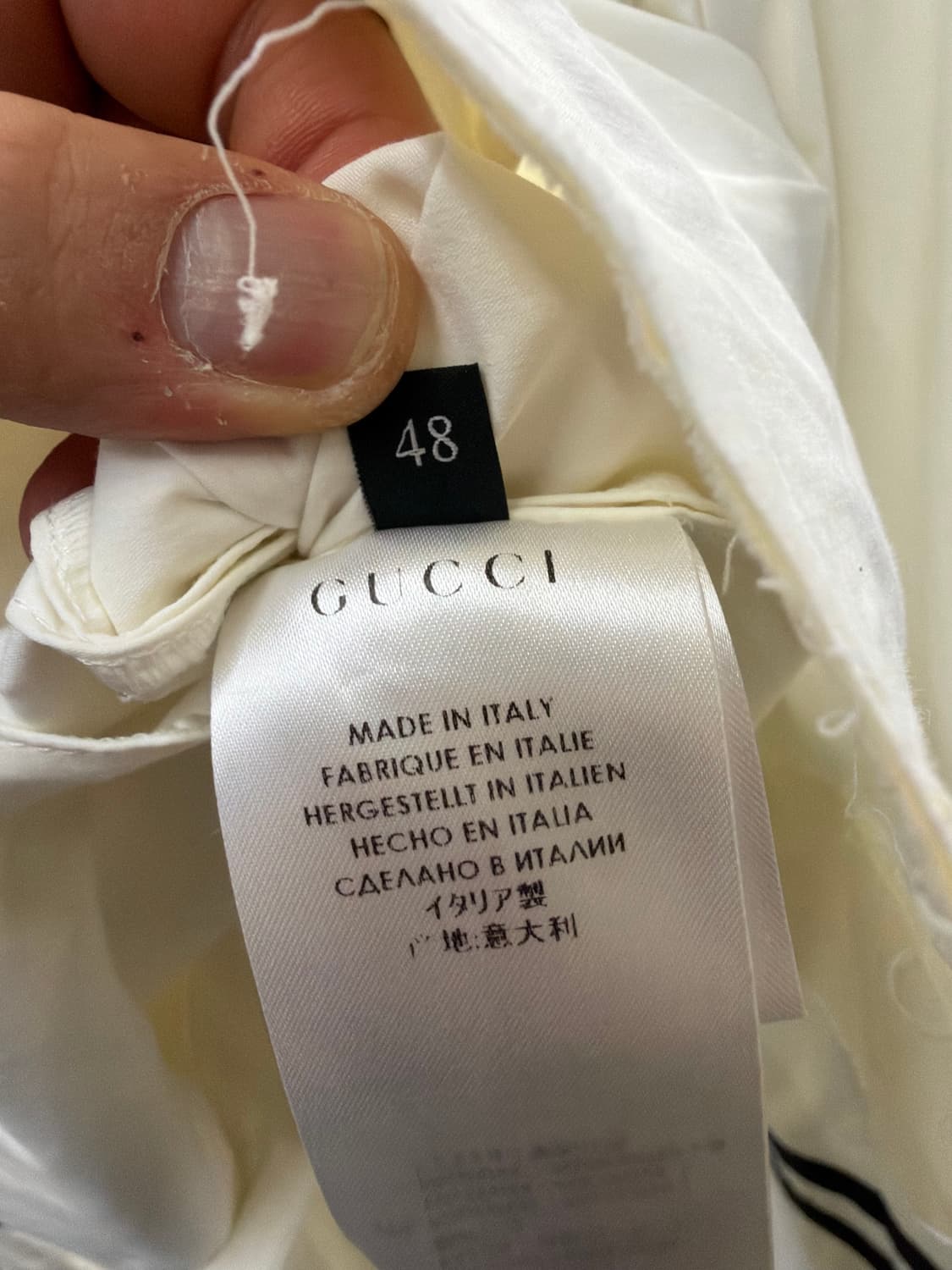 구찌 화이트 셋업 수트 48 상품이미지3