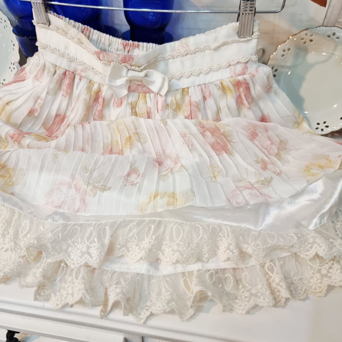 Liz Lisa 리즈리사로맨틱 플라워 플리츠 스커트 상품이미지3