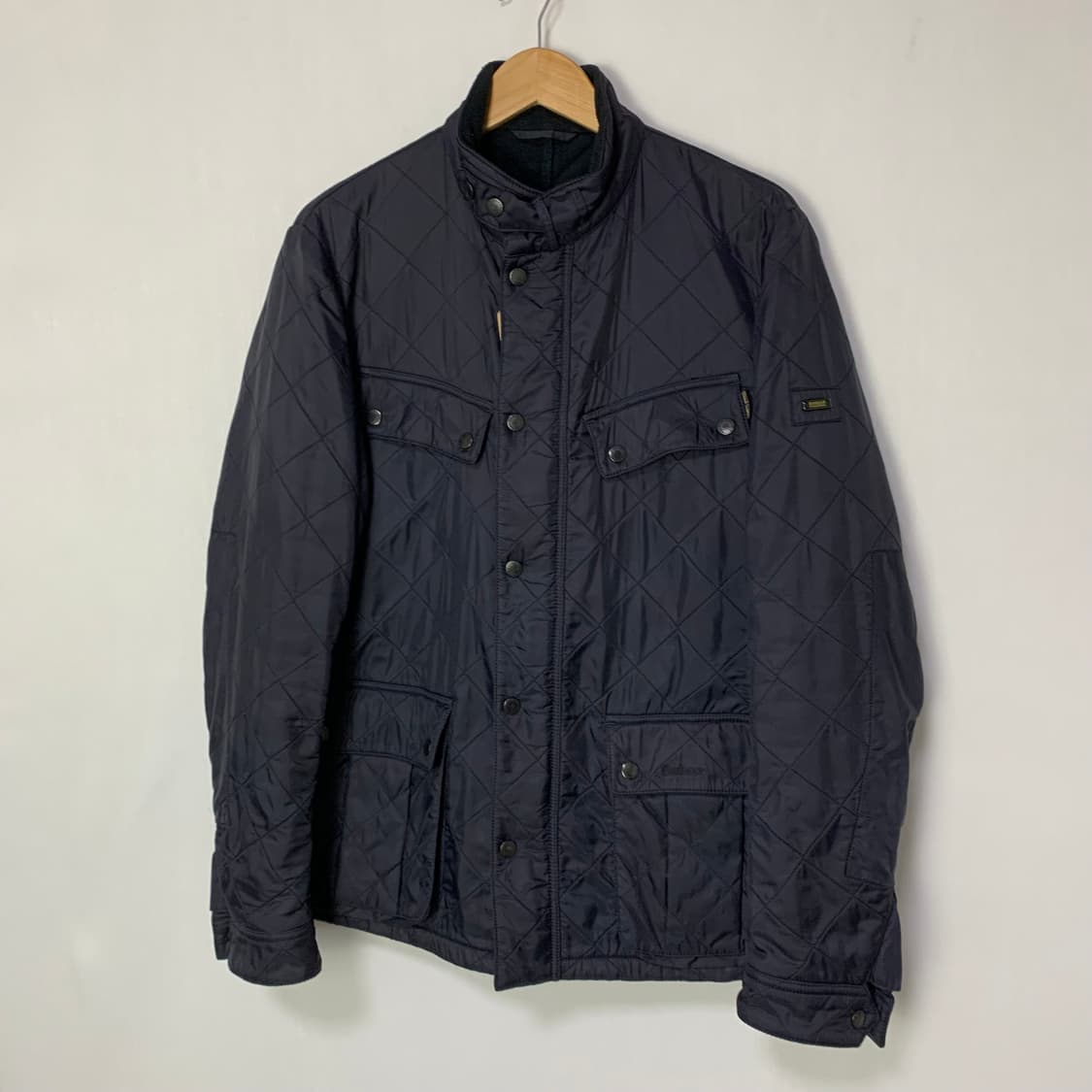 바버 퀼팅 자켓 네이비 빈티지 M 남성 점퍼 상품이미지2