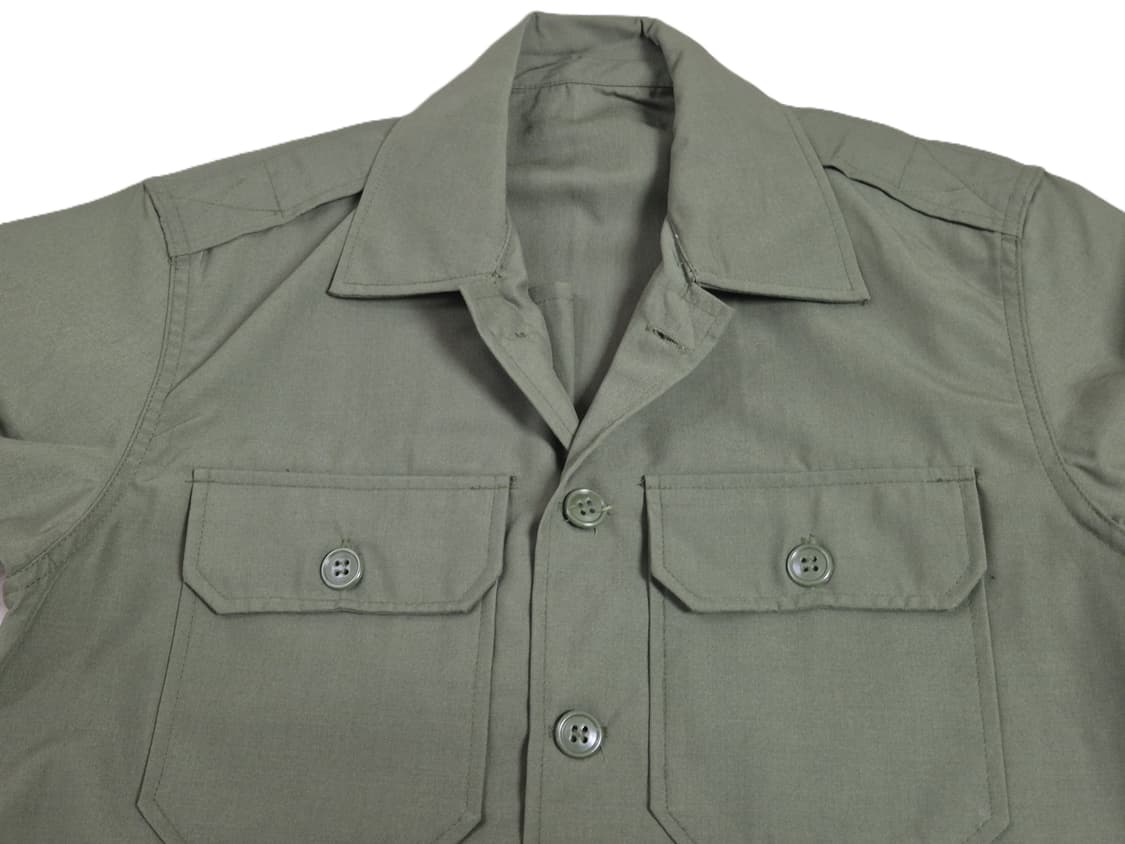 국군 구형 민무늬 전투복 상의 자켓 (S) (미사용품) 상품이미지5