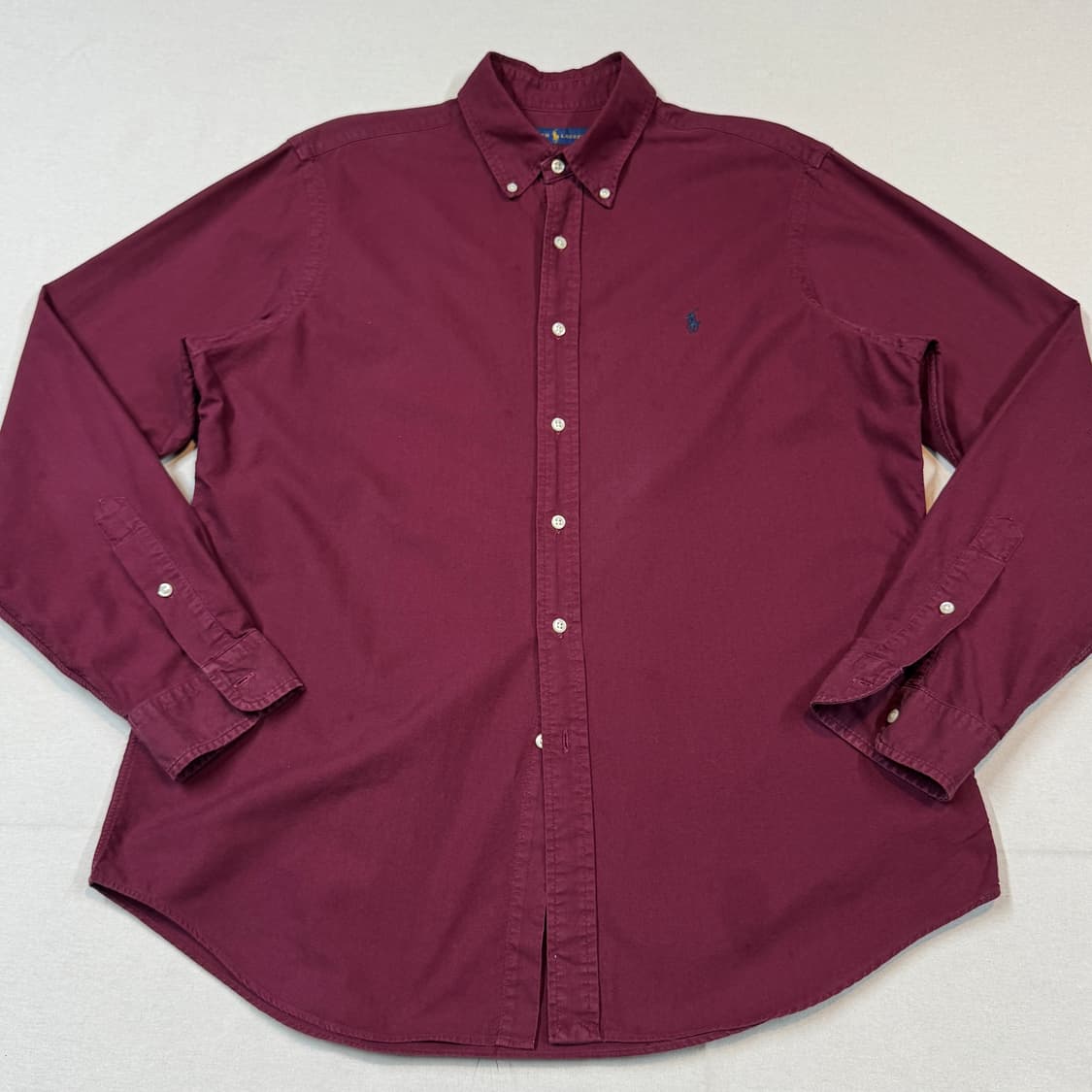 L) 폴로 랄프로렌 클래식 가먼트다이 셔츠 버건디 상품이미지2