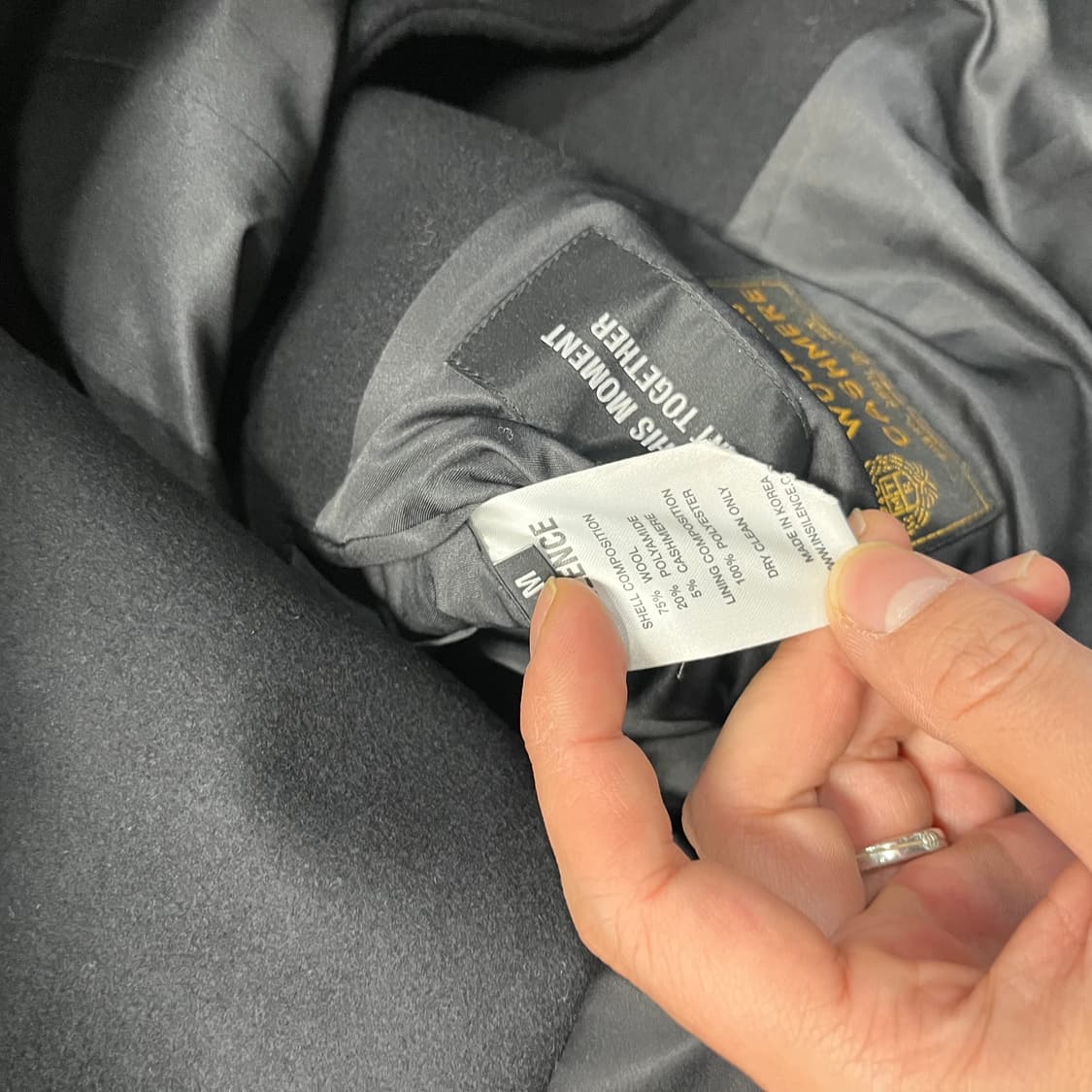 인사일런스 캐시미어 코트 상품이미지6