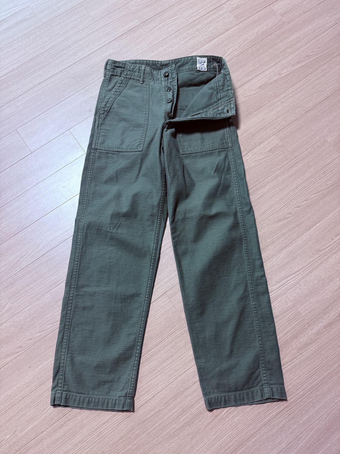 orslow 오어슬로우 퍼티그 레귤러핏 1사이즈 노수선 상품이미지1