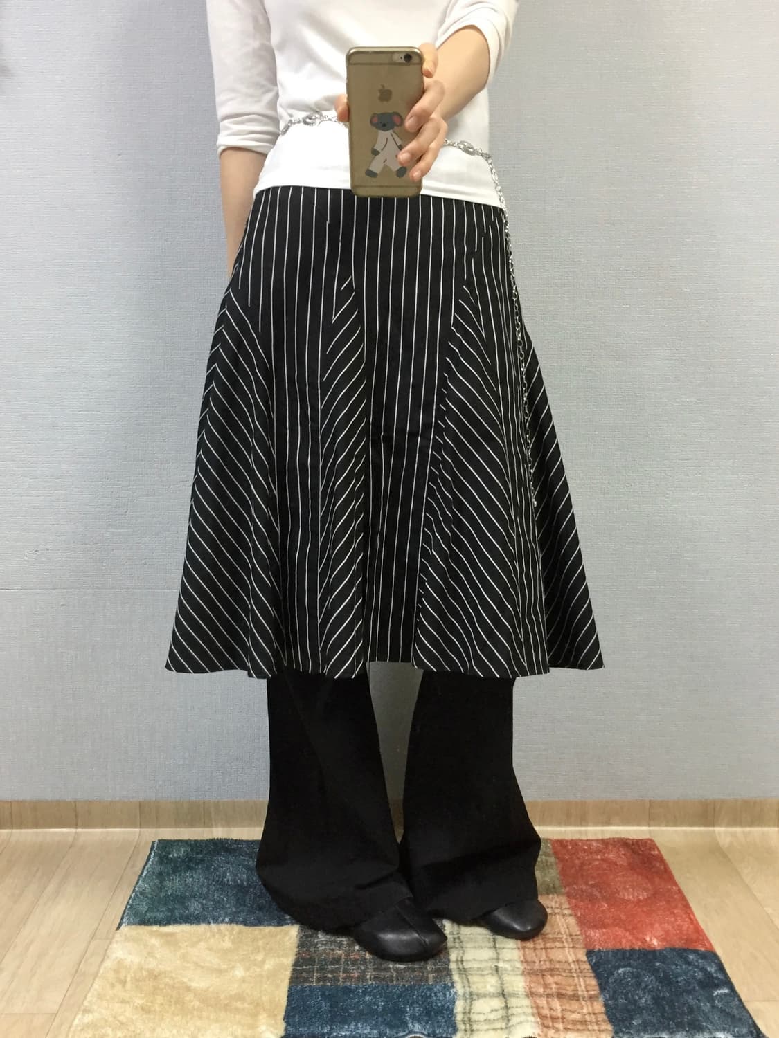 Hiroko Bis stripe skirt 상품이미지3