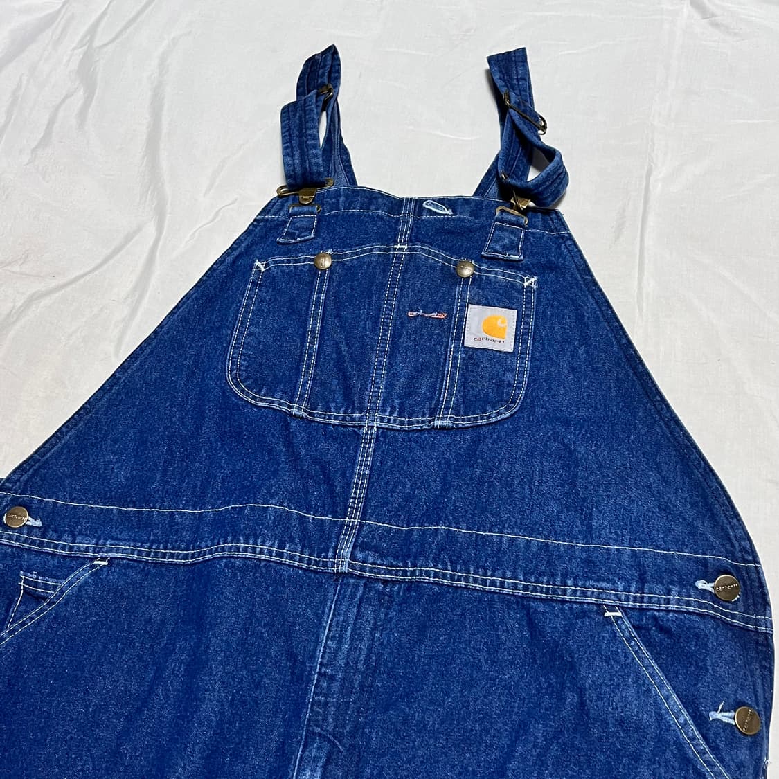 42 X 32칼하트 데님 오버롤 팬츠 상품이미지1