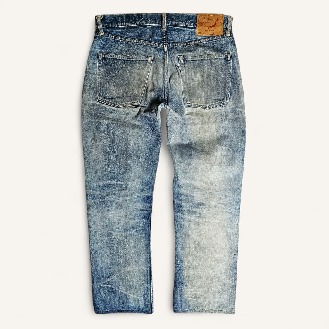 [2(M)/32"][오어슬로우]107아이비핏 데미지워싱 셀비지 데님2y 상품이미지2