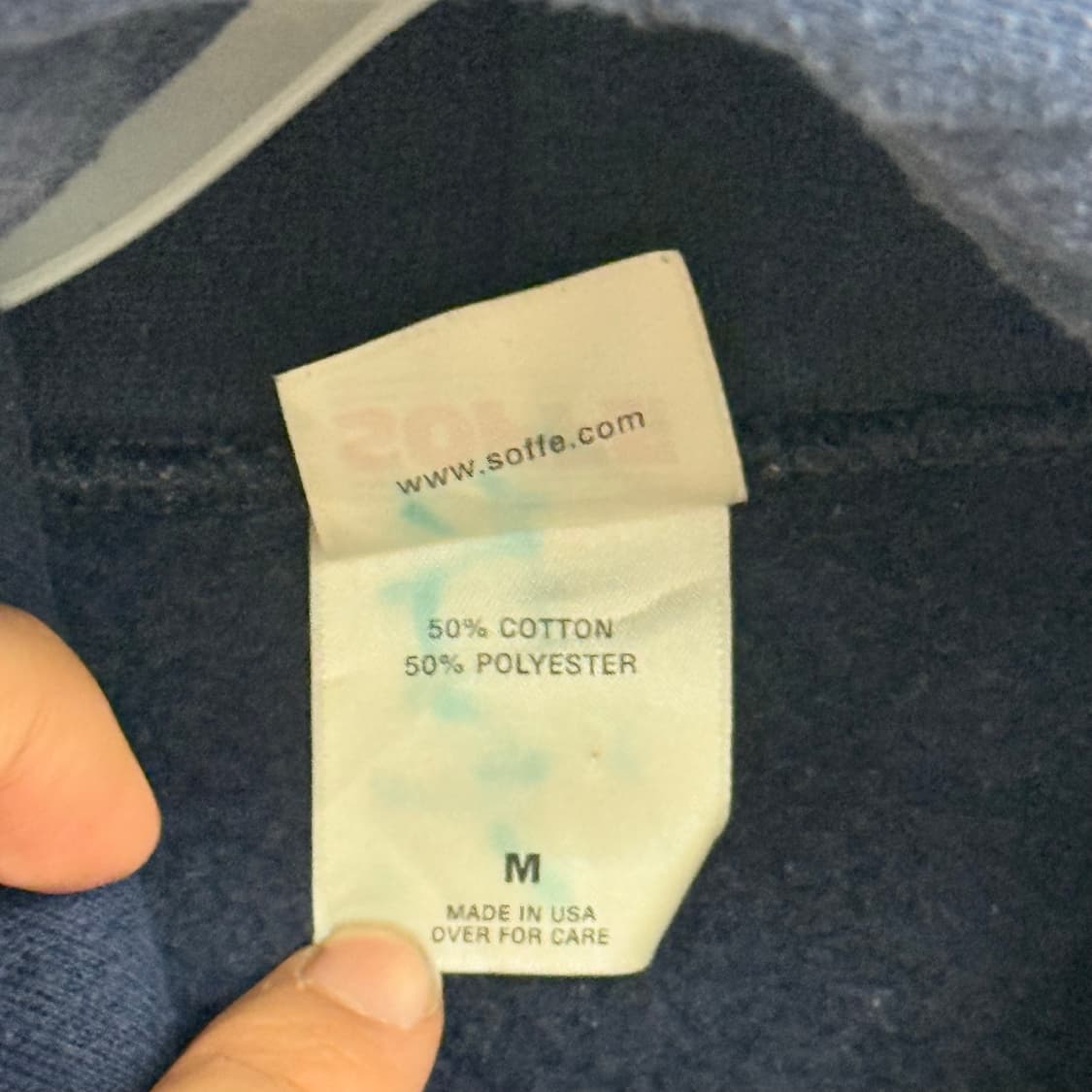 90S US navy soffee usa 네이비 후드 M 상품이미지3