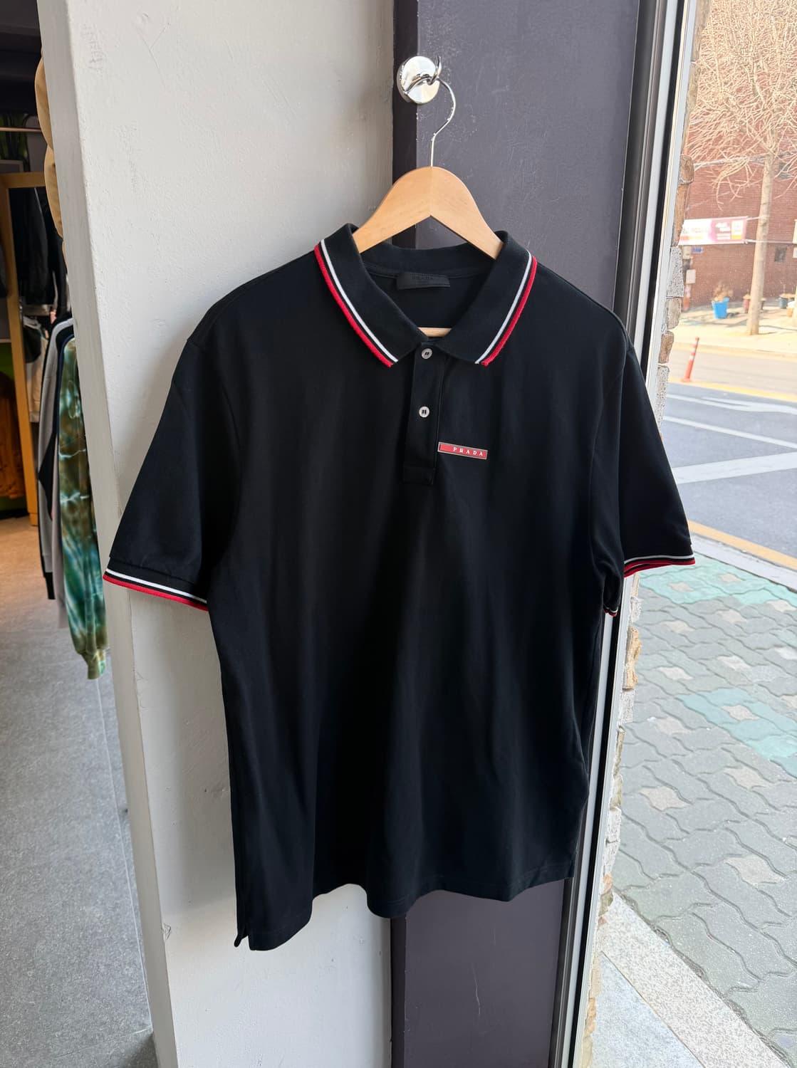 105/ 프라다 레드탭 라이닝 PK 반팔 상품이미지2
