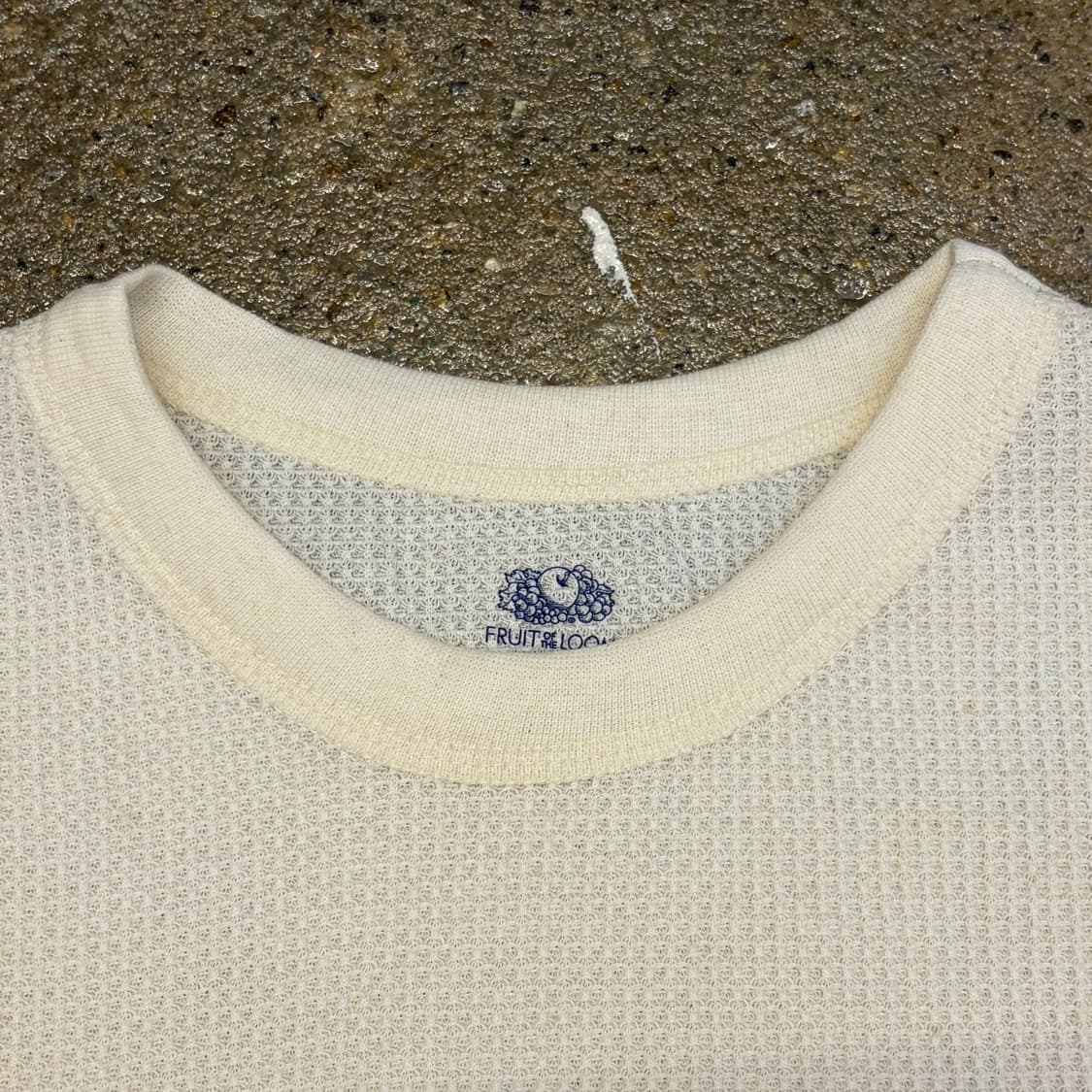 새상품 90s USA 빈티지 프루트오브더룸 와플 긴팔티 상품이미지4