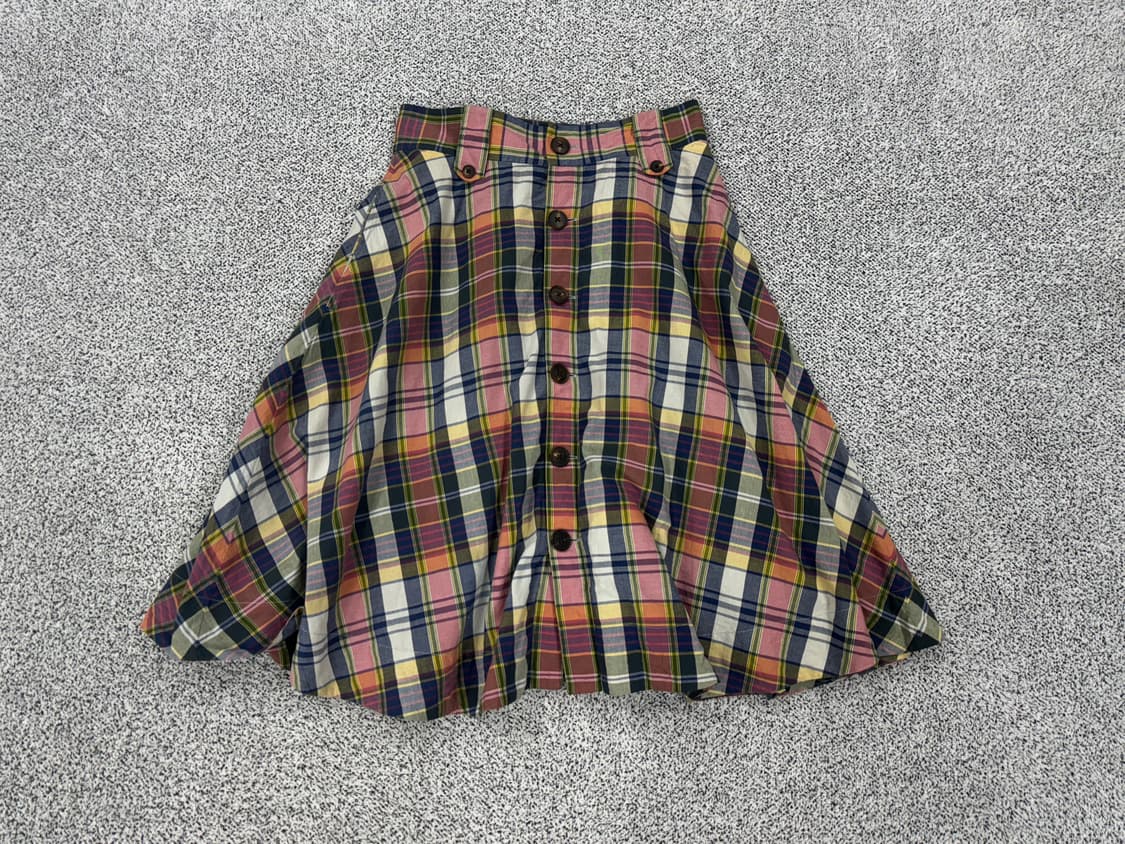 폴로 랄프로렌 체크 롱스커트 상품이미지1