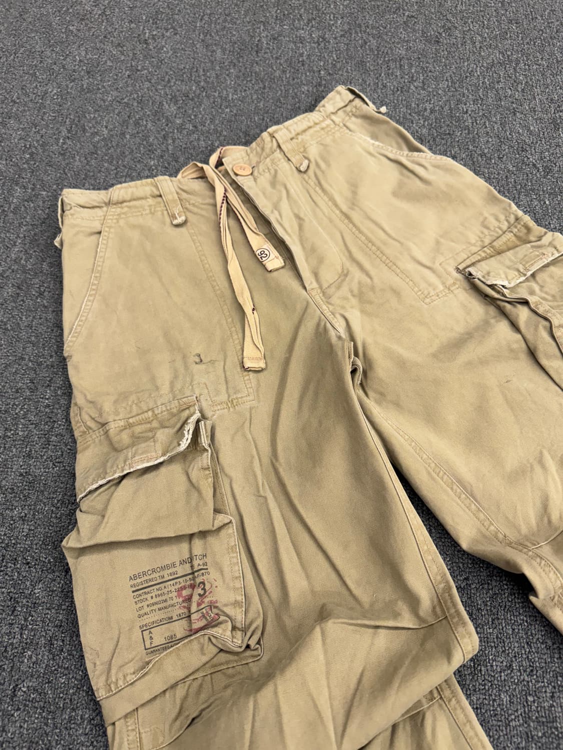 아베크롬비 빈티지 y2k 포켓 조거팬츠 상품이미지2