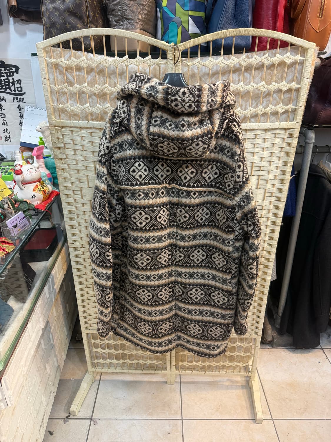 100 정품 준야와타나베 컬렉션 울 후드코트 팝니다 상품이미지7