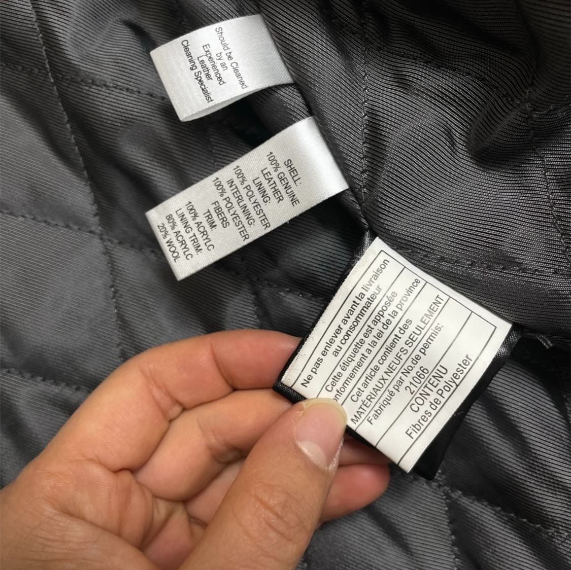 조셉앤페이스 Joseph & Feiss 블랙 천연가죽 퍼카라 하프코트 M 상품이미지4