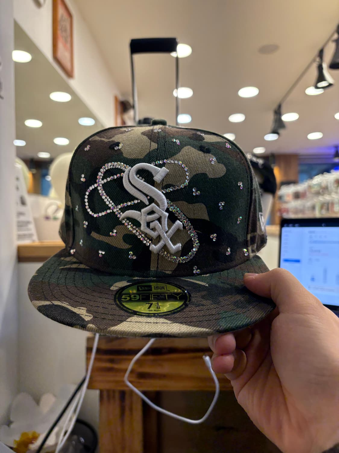 뉴에라 화이트 삭스 카모 커스텀 캡 상품이미지1