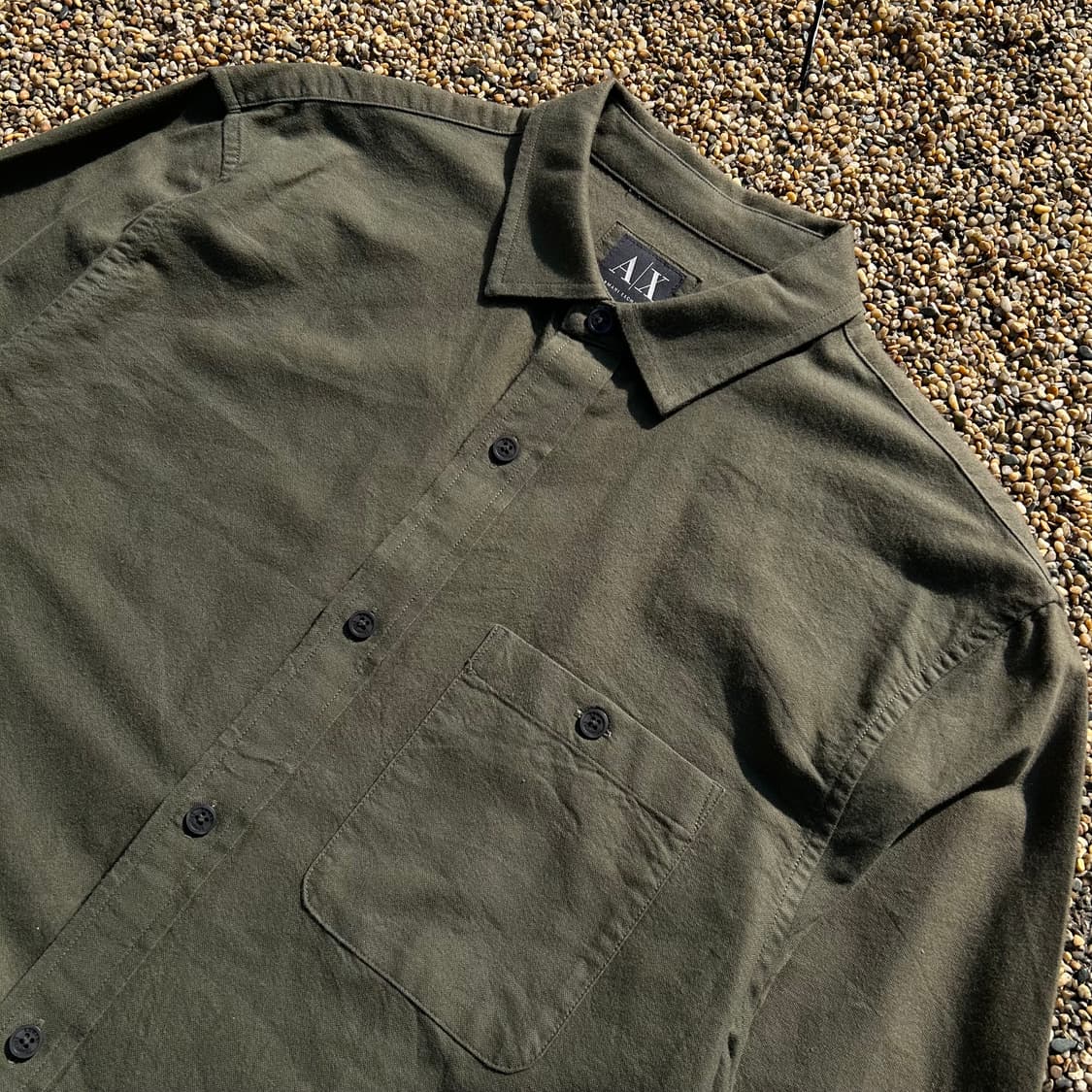 아르마니 익스체인지 올리브 셔츠 상품이미지2