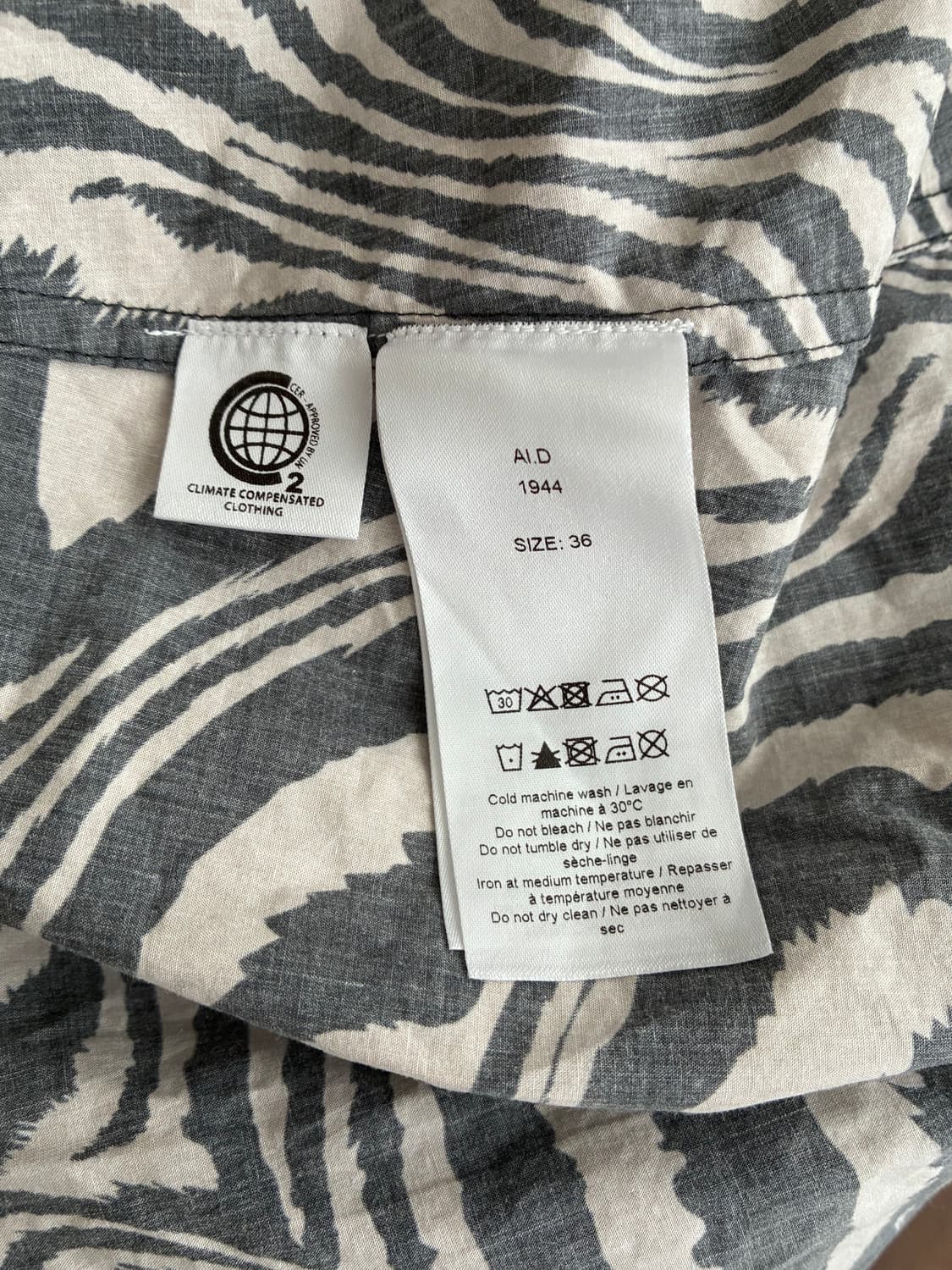 36) 가니 GANNI 지브라 패턴 미니 원피스 상품이미지6