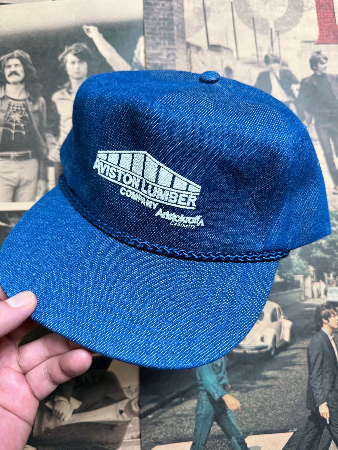 AVISTON LUMBER COMPANY 빈티지 데님 트래커 캡 상품이미지2