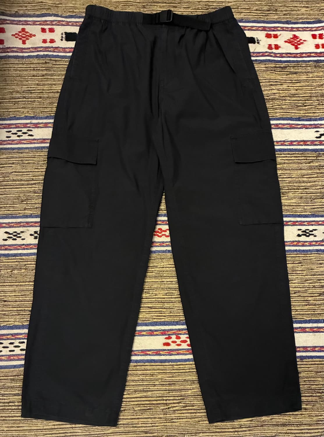 (L/30~34)COS 코스 나일론 코튼 밴딩 루즈 카고팬츠 블랙 상품이미지1