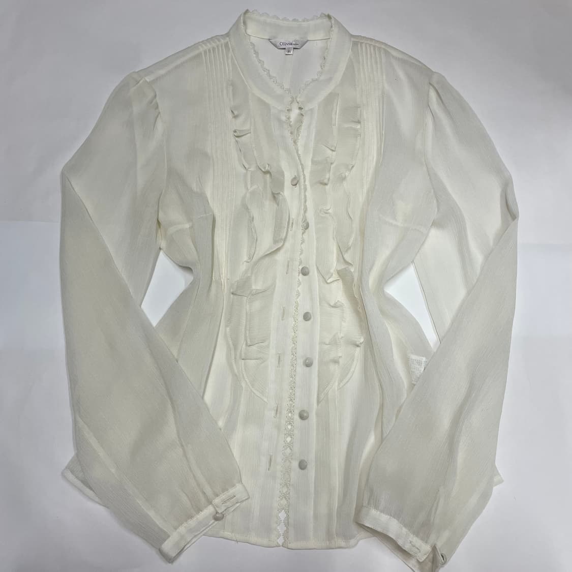 큐빈티지 시스루 페어리 블라우스 상품이미지1