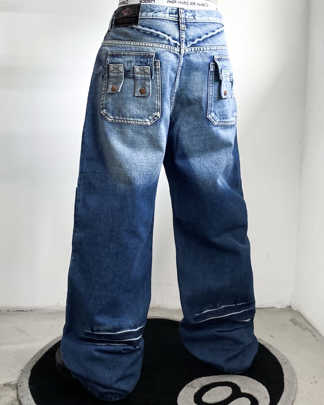 파북 Y2K 엔지니어드 워싱 데님 팬츠 상품이미지2