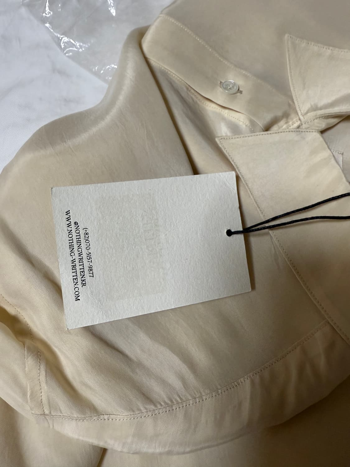 낫띵리튼 Bemberg shirt (Butter) 상품이미지8
