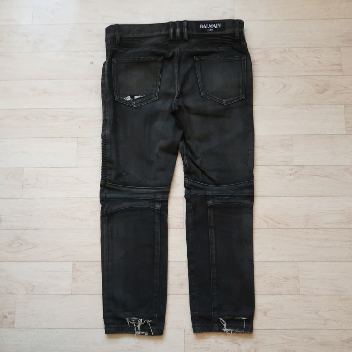 발망 블랙 바이커 진 상품이미지8