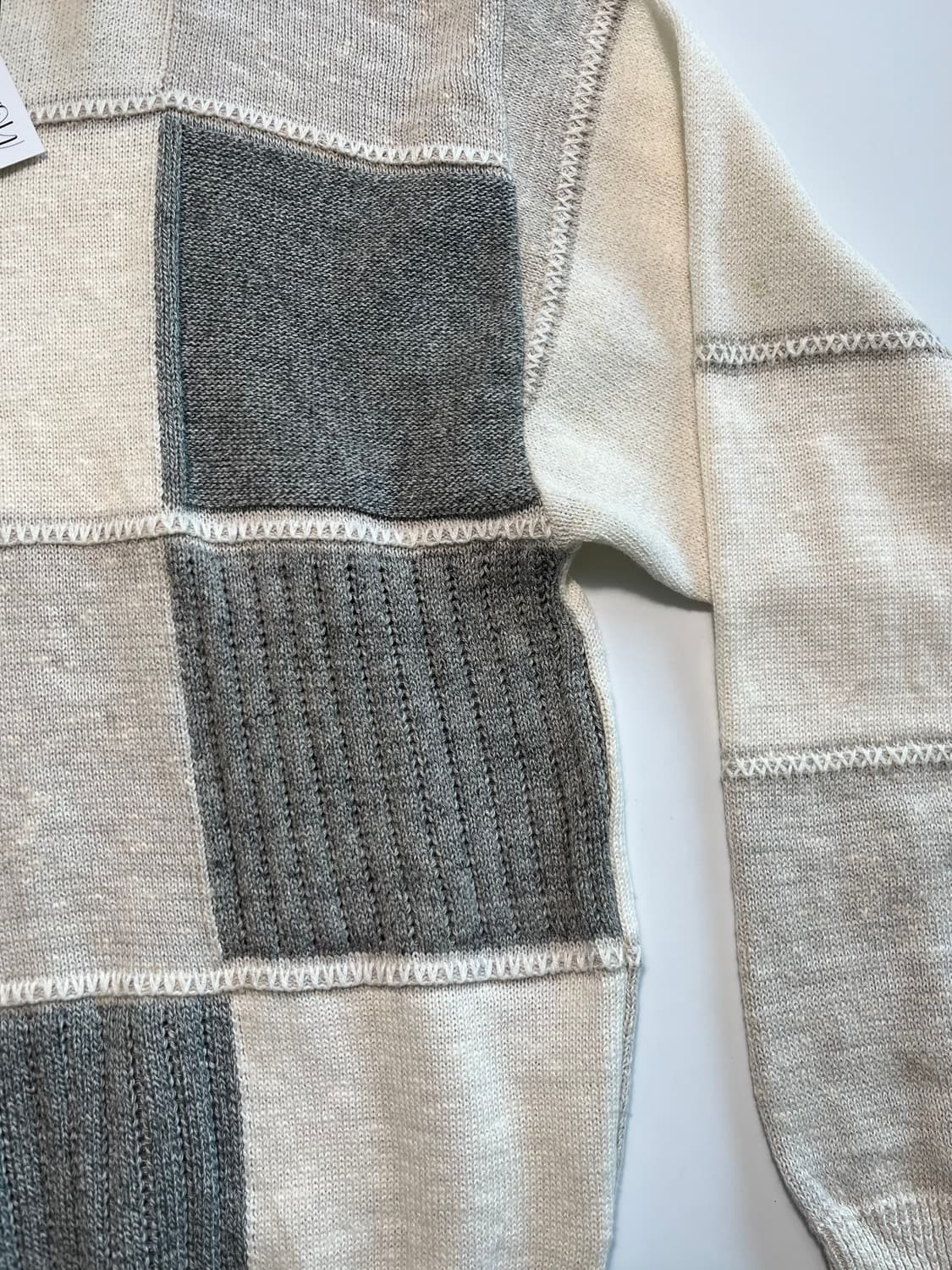 패치워크 블록 니트 상품이미지4