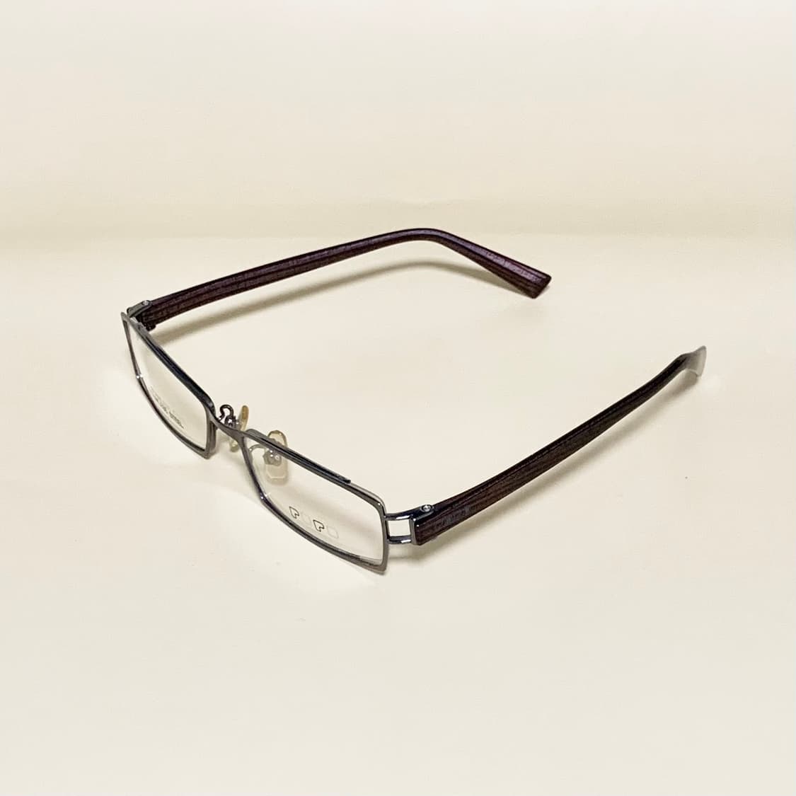 882 데드스탁 슬림 직사각 메탈 실버 스테인리스 Y2K 빈티지 남녀공용 상품이미지3