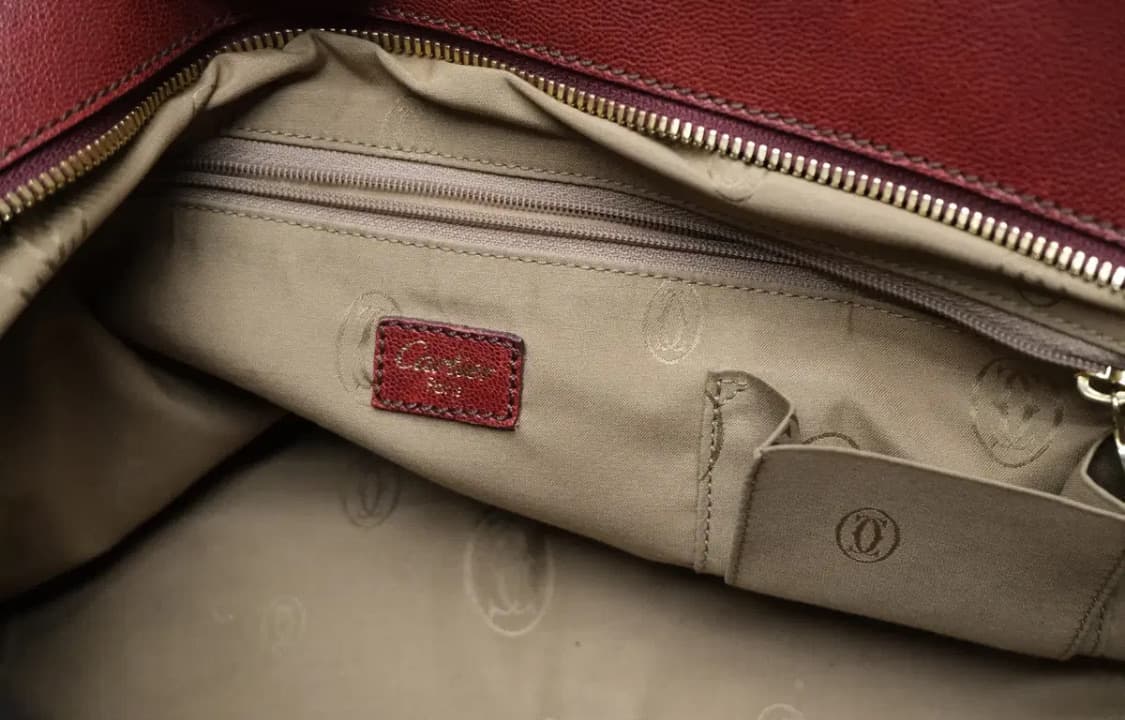 까르띠에 마르첼로 레드 토트백 가방 상품이미지8