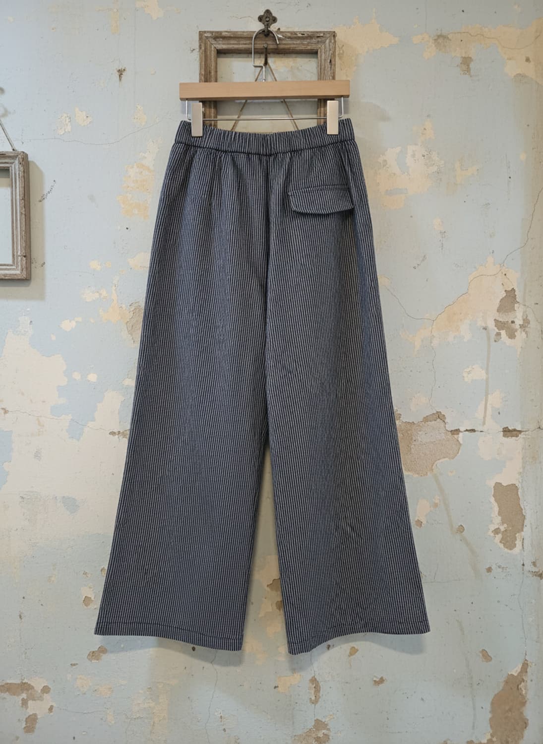 히코리 스트라이프 와이드 팬츠 Free 상품이미지2